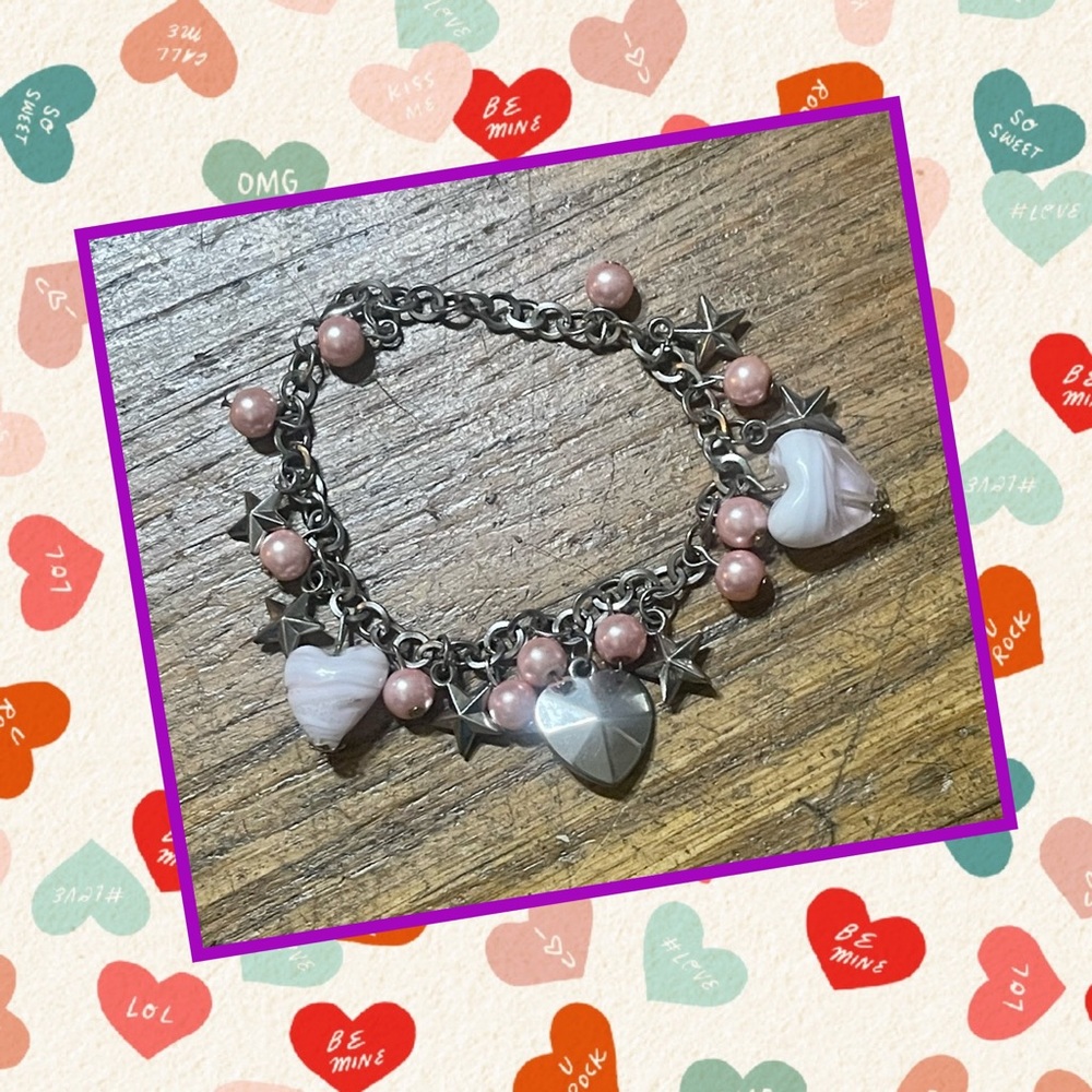 Heart ♥️ and star ⭐️ charm bracelet